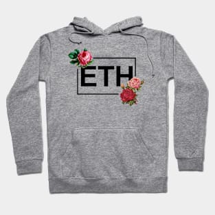 Ethereum Rose Border Black Hoodie